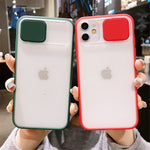 Load image into Gallery viewer, Durable and comfortable iPhone case with sliding lens protection
